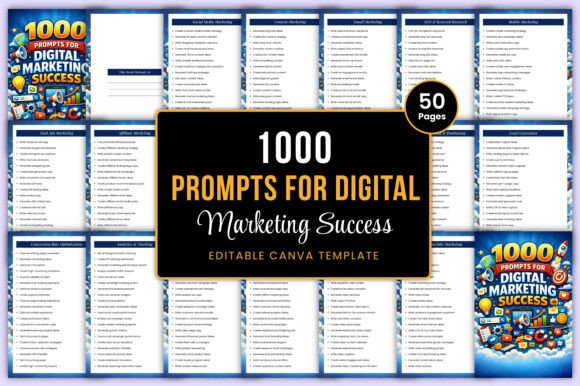 1000 Digital Marketing Success Prompts