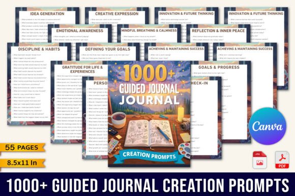 1000 Guided Journal Prompts: A Practical Path to Self-Awareness, Goal Clarity, and Mindful Growth