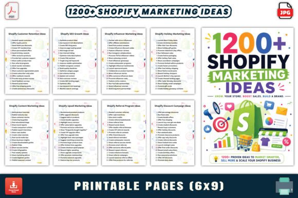 1200 Shopify Marketing Ideas: A Practical Guide to Growing Your eCommerce Brand