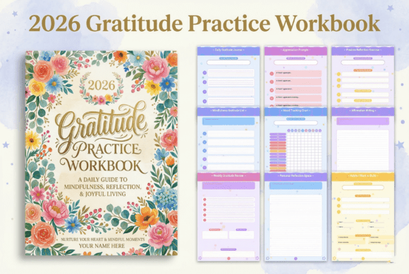 2026 Gratitude Practice Workbook – Cultivate Positivity and Appreciate Life's Moments