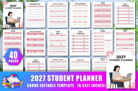 2027 Student Planner: A Practical Tool for Academic Organization and Time Management