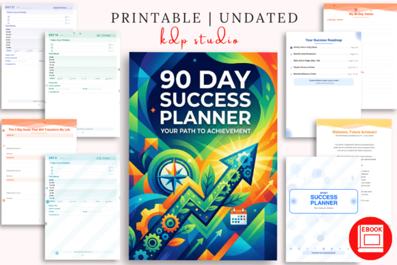 90 Day Success Planner – Focused Goals, Real Results