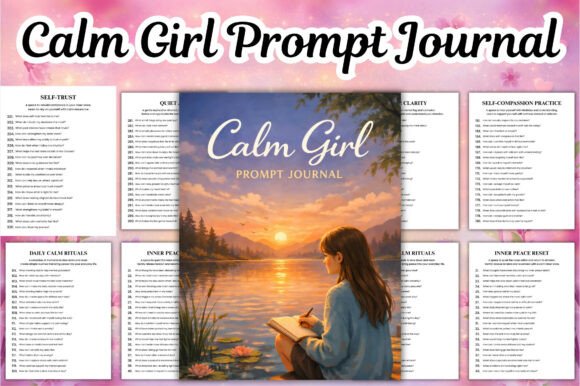 Calm Girl Prompt Journal Design Guide