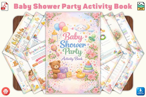 Make Your Baby Shower Unforgettable with a Party Activity Book