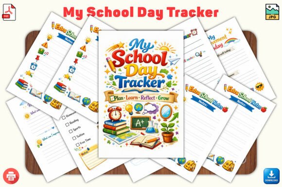 My School Day Tracker: A Simple Daily School Planner for Students