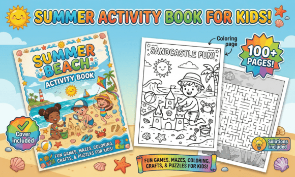 Summer Beach Activity Book for Kids: A Practical Review for Creators and Educators